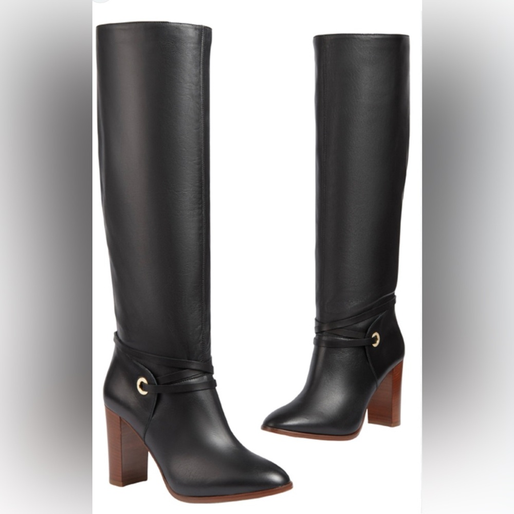 L.K. BENNETT - Shelby Leather Knee High Boots Size 36/6